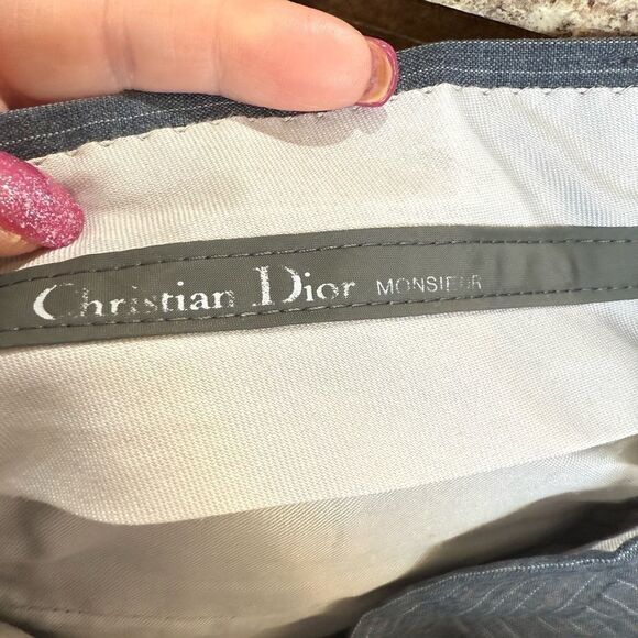 Christian Dior Men's Gray Dress Pants Size 36x31 - Picture 4 of 6